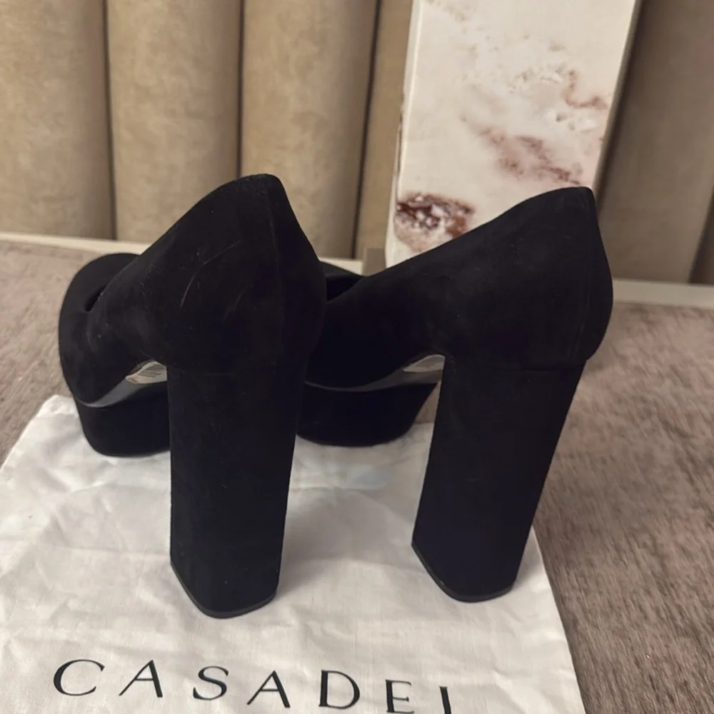 Casadei platform pumps new -retail price $995